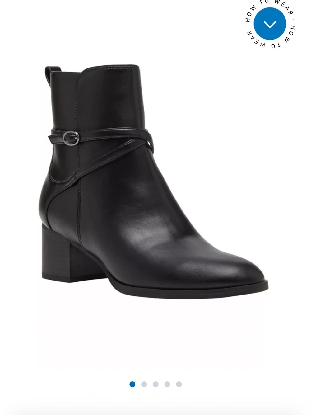 Anne klein Moore low heel black ankle boots new in box sz 10 m
